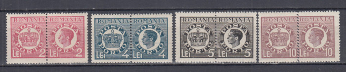 ROMANIA 1947 PORTO DUBLE EMISIUNEA I SERIE MNH