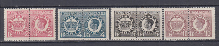 ROMANIA 1948 PORTO DUBLE EMISIUNEA I SERIE MNH