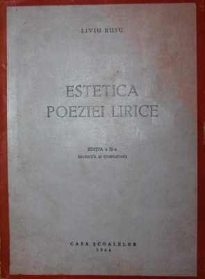 ESTETICA POEZIEI LIRICE foto