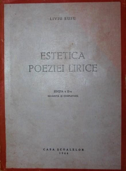 ESTETICA POEZIEI LIRICE