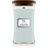 Woodwick Sagewood &amp; Seagrass lum&acirc;nare parfumată cu fitil din lemn 609 g