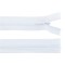 Fermoar ascuns nedetasabil Crisalida, lungime 50 cm Alb