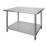 Masa de lucru profesionala inox, Profi Line, blat de lucru si polita inferioara ranforsate, L/l/H-1400x600x850 mm, Hendi