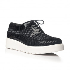 Pantofi piele naturala Jay B1 Negru Combinat - sau Orice Culoare