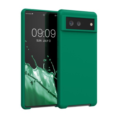 Husa Kwmobile pentru Google Pixel 6, Verde, Silicon, KWM000013EZ064C foto