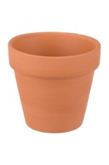 Ghiveci de flori din ceramică, teracotă, diametru 15x12,5 cm, capacitate 2 l