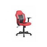 Scaun birou pentru copii HM Nemo, Ergonomic, Cadru Polipropilena, Piele ecologica cu insertii de Mesh, Inaltime ajustabila, Mecanism balansare, 110 Kg