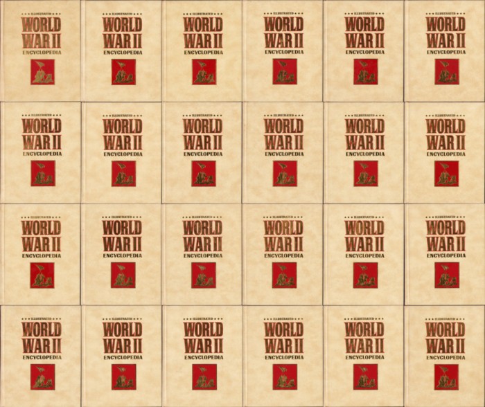 HST Illustrated World War II Encyclopedia, seria completă, 24 volume, 1978