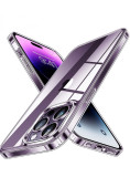 Husa silicon antisoc cu protectie camera Iphone 14 Pro Max, Transparent, Fara snur, Samsung