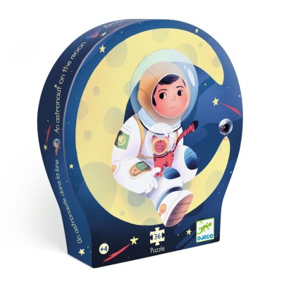 Puzzle Astronaut pe luna, Djeco foto