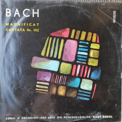 Vinil Bach - Magnificat, Cantata BWV 142, Electrecord, stare fb foto