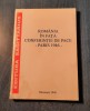 Romania in fata conferintei de pace Paris 1946
