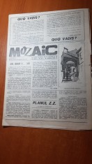 revista mozaic martie 1990-papillon de timisoara,nichifor crainic
