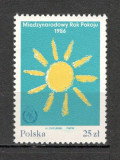 Polonia.1986 Anul international al pacii MP.188, Nestampilat
