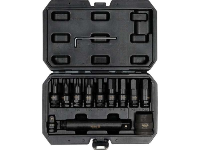 Set Biti De Impact, Hexagonal Si Torx, 3/4''