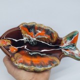 Vas, suport ceramic, vechi, vintage, fabricat in Franta