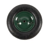 Roata roaba Micul Fermier 4.00-8, diametru ax 14mm, janta verde FarmGarden AgroTrade
