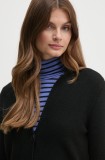 United Colors of Benetton cardigan din amestec de l&acirc;nă culoarea negru, 1235D6934