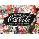 Placa metalica - Coca Cola Colaj - 15x20 cm, Nostalgic Art Merchandising
