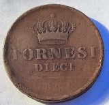 463. Moneda Statele Italiene - Napoli - 10 tornesi 1851 (an neclar)