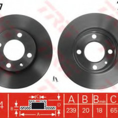 Disc frana SEAT CORDOBA (6K2) (1999 - 2002) TRW DF1517