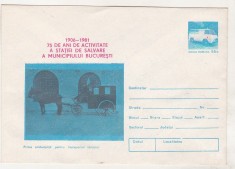 bnk ip set 3 intreguri postale 75 ani Statia de Salvare Bucuresti - unc - 1981