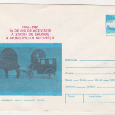 bnk ip set 3 intreguri postale 75 ani Statia de Salvare Bucuresti - unc - 1981