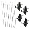 Set Complet 4 Lansete Crap 3,90 m, 3,75 lbs cu 4 Mulinete Long Cast 7000 Baitrunner, 11 Rulmenți
