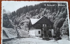 Carte postala, cabana din Borberek din Transilvania, 1941