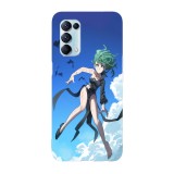Husa compatibila cu Oppo A72, Viceversa, model Tatsumaki Battle One Punch Man, Silicon, TPU, Transparent, Carcasa