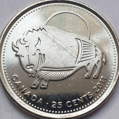 25 cents 2011 Canada, Wood Bison, km#1168