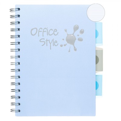 Caiet Dictando, Office Style, A5, Ciel, 4 Subiecte, Spirală, 128 File foto