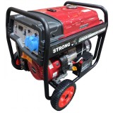 Generator curent SC10000-III STRONG, Putere 8.5kW, AVR, motor pe benzina 16.0CP, rezervor 25 litri, pornire electrica, roti, Generatoare uz general