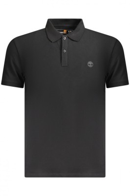 Timberland Tricou polo barbati, cu mini logo brodat, Slim fit, Negru, S foto