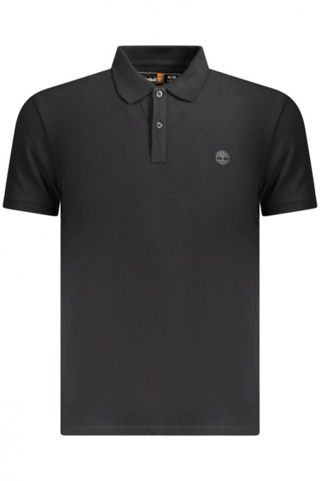 Timberland Tricou polo barbati, cu mini logo brodat, Slim fit, Negru, S