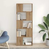 vidaXL bibliotecă stejar artisanal plăci aglomerate 60 x 24 x 155 cm