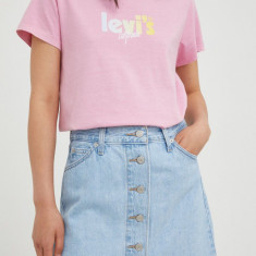 Levi's fusta jeans mini, evazati