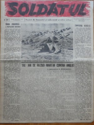 Soldatul, foaie de lamuriri si informatii pentru ostasi, 31.10.1942, Antonescu foto