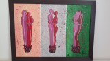 Tablou nou modern, -Relatie-pictor roman consacrat, Abstract, Acrilic