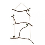 Spalier decorativ handmade &ndash; suport din crengi naturale, pentru plante agatatoare, decor perete