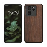 Husa Kwmobile pentru Xiaomi 13T/13T Pro, Maro, Lemn, KWM000020IQ001C, Silicon, Carcasa