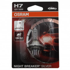 Bec Auto Halogen Osram NIGHT BREAKER SILVER 64210NBS-01B H7 12V 55W Blister (1 unit) Performance AutoTuning