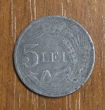 5 lei 1942, Rom&acirc;nia, zinc