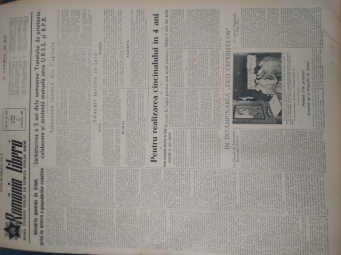 ZIAR ROMANIA LIBERA 5 FEBRUARIE 1953