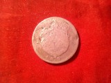 Moneda Romania Carol I 1 leu 1894 defecta