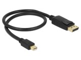 Cablu DisplayPort 1.2 - mufă DisplayPort și mini DisplayPort, 0.5m