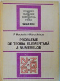 PROBLEME DE TEORIA ELEMENTARA A NUMERELOR de PAUL RADOVICI - MARCULESCU, 1986