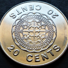 Moneda exotica 20 CENTI - INSULELE SOLOMON, anul 2005 *cod 2867 B = A.UNC