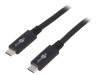 Cablu USB 3.2 USB C Negru 1m 20Gbps, Goobay