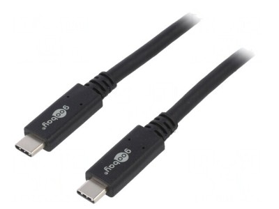 Cablu USB 3.2 USB C Negru 1m 20Gbps foto